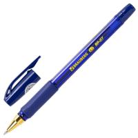 Ручка шариковая BRAUBERG BP-GT GLD BLUE, СИНЯЯ, корпус тонированный, пишущий узел 0,7 мм, линия письма 0,35 мм, 144505 - 114 руб. в alfabook