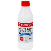 Клей ПВА BRAUBERG, 0,5 кг, универсальный (бумага, картон, дерево), 600982 - 305 руб. в alfabook