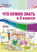 Что нужно знать в 3 классе. Наглядный материал по школьной программе. 32 учебных таблицы. Цветкова. - 213 руб. в alfabook