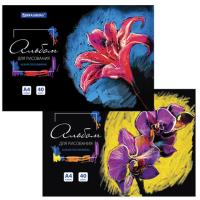 Альбом для рисования А4 40 л., склейка, обложка картон, подложка, BRAUBERG, 205х290 мм, "Blossom", 106330 - 224 руб. в alfabook