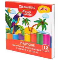 Пластилин классический BRAUBERG "МАГИЯ ЦВЕТА NEW", 12 цветов, 240 г, стек, ВЫСШЕЕ КАЧЕСТВО, 106426 - 202 руб. в alfabook