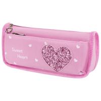Пенал мягкий ЮНЛАНДИЯ, 2 отделения, полиэстер, "Heart", розовый, 21х6х9 см, 270258 - 562 руб. в alfabook