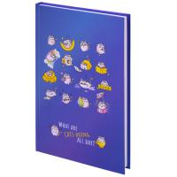 Блокнот А5 (134х206 мм), 80 л., твёрдый, клетка, BRAUBERG KIDS, "Радужные котики", 114417 - 256 руб. в alfabook