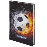 Блокнот А5 (134х206 мм), 80 л., твёрдый, клетка, BRAUBERG KIDS, "Футбол", 114419 - 256 руб. в alfabook
