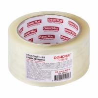 Клейкая лента упаковочная, 50 мм х 66 м, прозрачная, УСИЛЕННАЯ, МОРОЗОСТОЙКАЯ, толщина 50 микрон, ОФИСМАГ, 440111 - 169 руб. в alfabook