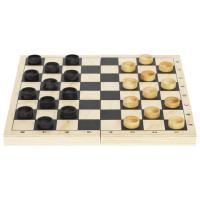 Шашки классические деревянные, лакированные, доска 29х29 см, ЗОЛОТАЯ СКАЗКА, 664673 - 1 296 руб. в alfabook