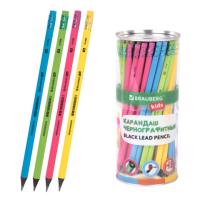 Карандаш чернографитный BRAUBERG KIDS, 1 шт., HB, трехгранный, с ластиком, 181996 - 15 руб. в alfabook
