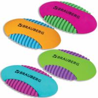 Ластик BRAUBERG "Mix S", 58х33х13 мм, цвет ассорти, 228724 - 70 руб. в alfabook