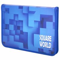 Папка для труда на молнии ЮНЛАНДИЯ А4, 1 отделение, откидная планка, органайзер, "Square world", 270987 - 302 руб. в alfabook