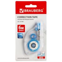 Корректирующая лента BRAUBERG, 5 мм х 6 м, в блистере, 221685 - 163 руб. в alfabook