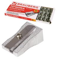 Точилка BRAUBERG "Style", металлическая клиновидная, в картонной коробке, 222484 - 52 руб. в alfabook