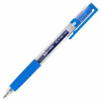 Ручка гелевая автоматическая с грипом BRAUBERG "GLA", СИНЯЯ, стандартный узел 0,5 мм, линия письма 0,35 мм, 144216 - 112 руб. в alfabook