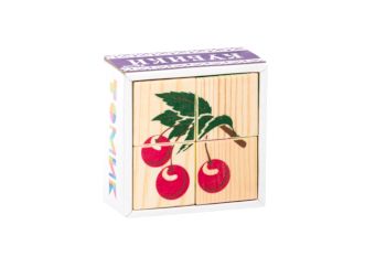 Кубики Фрукты-ягоды (4 шт) - 138 руб. в alfabook