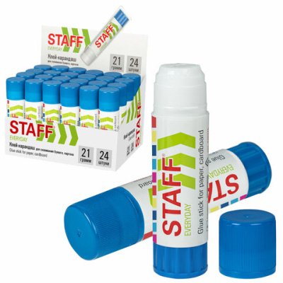 Клей-карандаш STAFF "EVERYDAY", 21 г, 220375 - 23 руб. в alfabook