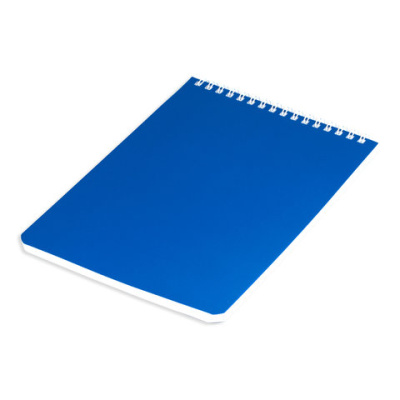 Блокнот синий, А5, 146х205 мм, 60 л., гребень, перфорация на отрыв, лакированный, BRAUBERG - 71 руб. в alfabook