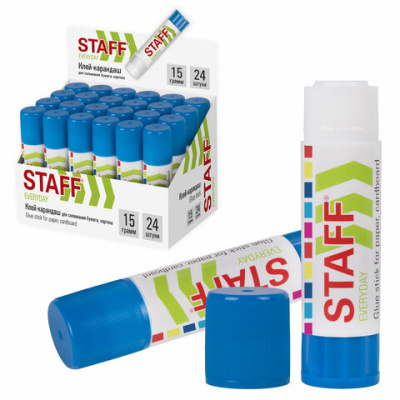 Клей-карандаш STAFF "EVERYDAY", 15 г, 221132 - 19 руб. в alfabook