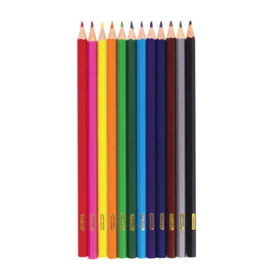 Карандаши цветные, 12 цветов, "ЖИРАФ", пластиковые, классические заточенные, ПИФАГОР - 73 руб. в alfabook