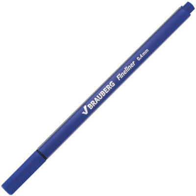Ручка капиллярная "Aero", СИНЯЯ, трехгранная, линия письма 0,4 мм, BRAUBERG - 34 руб. в alfabook