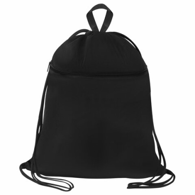 Мешок для обуви BRAUBERG БОЛЬШОЙ, с ручкой, карман на молнии, сетка, 49х41 см, "Total Black", 273453 - 886 руб. в alfabook