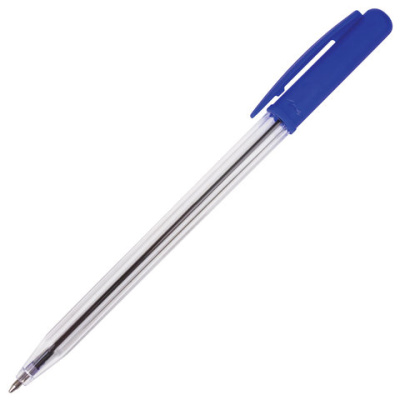 Ручка шариковая, Синяя, автоматическая, STAFF - 11 руб. в alfabook