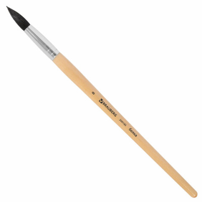 Кисть BRAUBERG, белка, круглая, № 8, 200185 - 348 руб. в alfabook