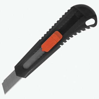 Нож универсальный 18 мм, с фиксатором, BRAUBERG - 78 руб. в alfabook