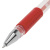 Ручка гелевая, Красная, резиновый держатель, корпус прозрачный, STAFF - 17 руб. в alfabook