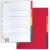 Разделитель пластиковый, А4, 5 листов, по цветам, оглавление, BRAUBERG - 113 руб. в alfabook