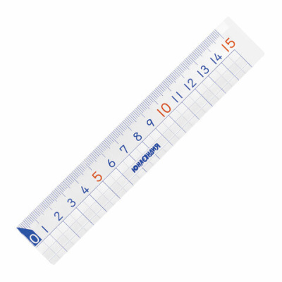 Линейка пластик 15 см ЮНЛАНДИЯ "ШКОЛЬНАЯ", прозрачная, европодвес, 210734 - 68 руб. в alfabook
