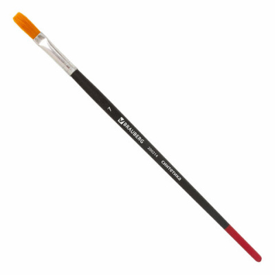 Кисть BRAUBERG, синтетика, плоская, № 7, 200214 - 86 руб. в alfabook