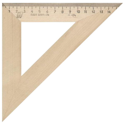 Треугольник деревянный, 45х16 см - 56 руб. в alfabook