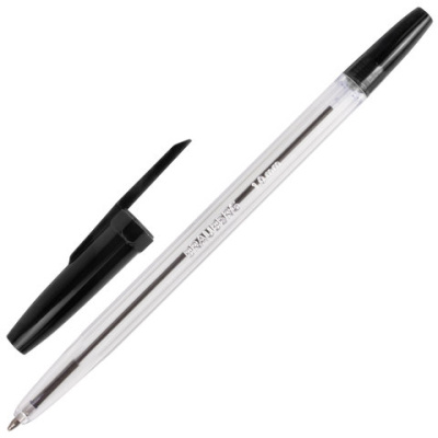 Ручка шариковая  "Line", черная, линия 0,5 мм, BRAUBERG - 13 руб. в alfabook