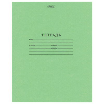 Тетрадь Зелёная 24 л., линия с полями, HATBER - 18 руб. в alfabook