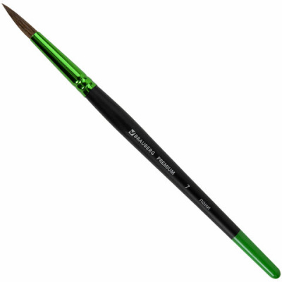 Кисть из ворса пони № 7, BRAUBERG PREMIUM, 200986 - 106 руб. в alfabook