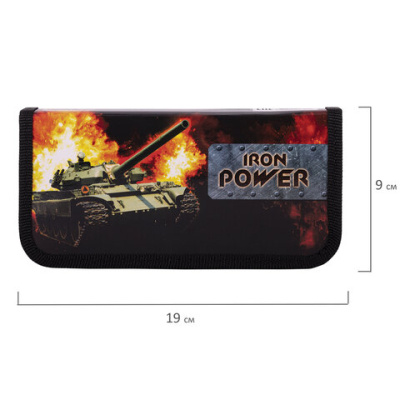 Пенал "Iron Power", 1 отделение, ламинированный картон, 19х9 см, ПИФАГОР - 118 руб. в alfabook